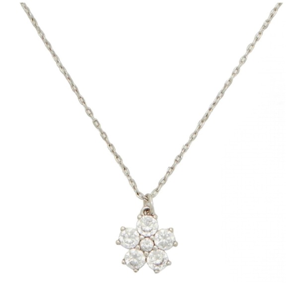 KATE SPADE • Silver Gleaming Gardenia Necklace Earrings Bracelet Set - Picture 2 of 10